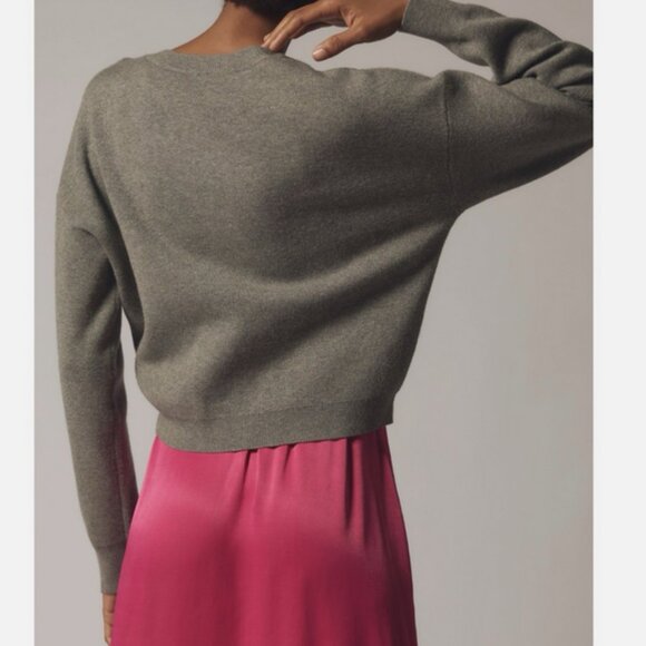 Anthropologie The Gemini Twofer Sweater + Dress Set Gray Pink L NWT 2 piece - Picture 8 of 8
